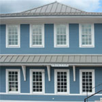 The Princeton Railroad Museum painted a fresh shade of blue