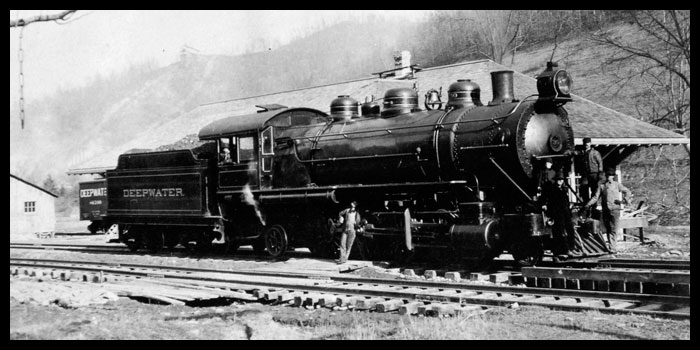 Deepwater, West Virginia — the western terminus of the Virginian Railway